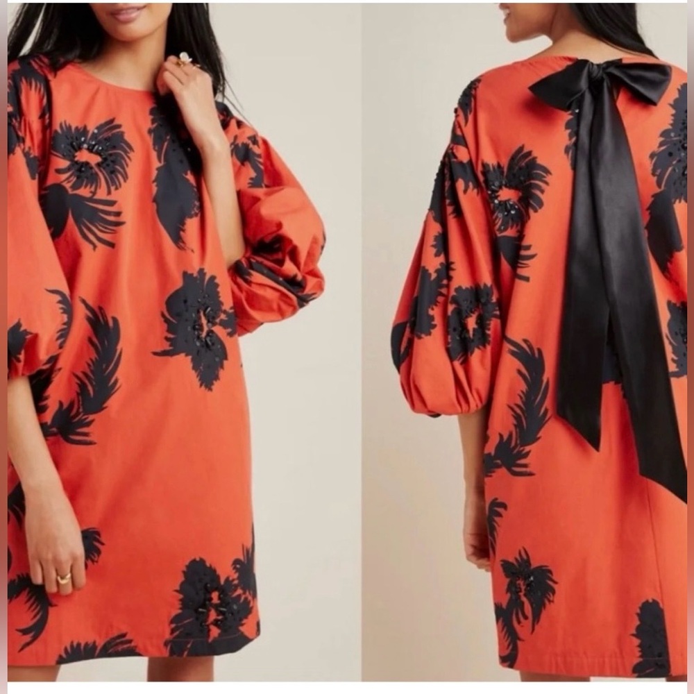 Like new Anthropologie Atsu Riviera Balloon Tunic Dress. Size S. Fits oversized